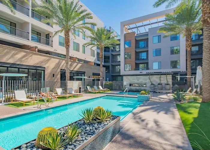 Apartamento Stunning 1bd - Pool, Gym, Parking, W-d - Sleeps 4 Tempe