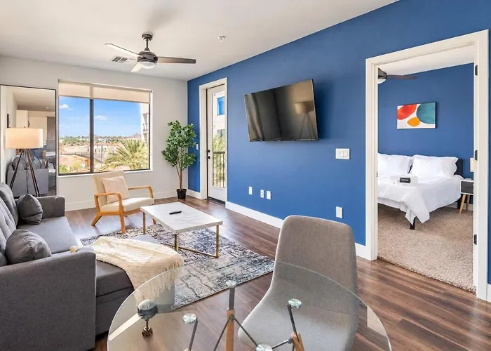 Apartamento Stunning 1bd - Pool, Gym, Parking, W-d - Sleeps 4 Tempe